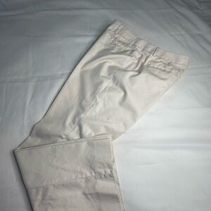 Brooks Brothers 346 Advantage Cream Wide Leg Chinos Classic Sz 14
